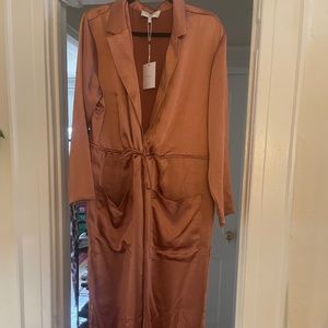 NEVER BEEN WORN L'ACADEMIE Silk Jumpsuit, Size XL, Tags On